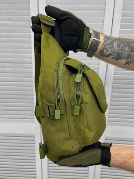 Тактична сумка нагрудна Cross Bag Slim Hex Olive