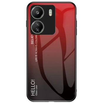 Захисний чохол Deexe Gradient Color для Xiaomi Redmi 13C / Poco C65 - Red / Black
