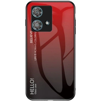 Защитный чехол Deexe Gradient Color для Motorola Edge 40 Neo - Red / Black