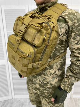 Сумка тактична нагрудна Tactical bag Coyote 20 л