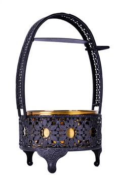 Корзина для вугілля YAHYA Black/Gold, 12см (27365)