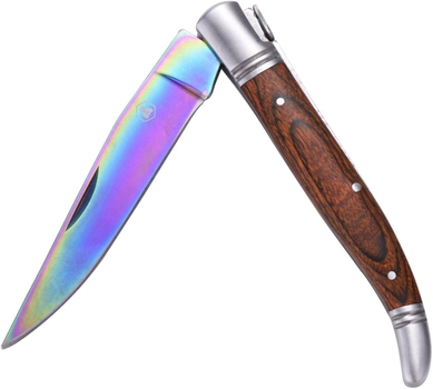 Складной нож Laguiole 21.5 см в подарочной коробке Коричневый (40268780)