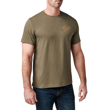 Футболка з малюнком 5.11 Tactical Choose Wisely RANGER GREEN L (76149-186)