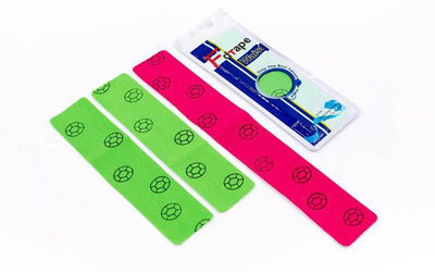 Кінезіо тейп пластир Kinesio Tape Waist Sport 010 Pink-Green