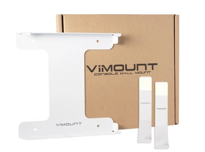 Крепление на стену ViMount PlayStation 4 PS4 SLIM + 2шт держателей для геймпадов Dualshock 4 белый