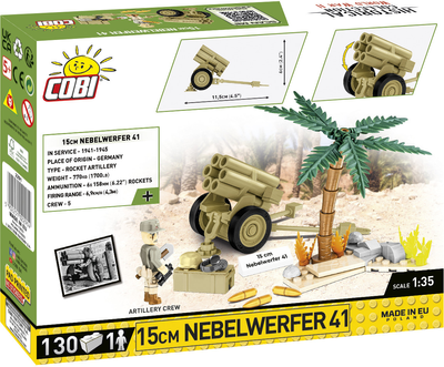 Model do składania Cobi Historical Collection World War II Nebelwerfer 41 skala 1:35 (5902251022914)