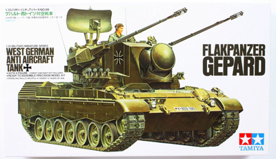Model do składania Tamiya Flakpanzer Gepard West German Anti Aircraft Tank skala 1:35 (4950344995516)