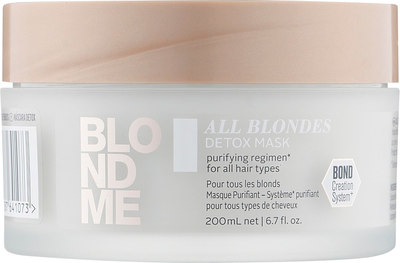 Маска-детокс для волосся Schwarzkopf Professional Blondme All Blondes Detox Mask 200 мл (4045787641073)