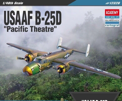 Збірна модель Academy USAAF B-25D Pacific Theatre масштаб 1:48 (8809258920274)