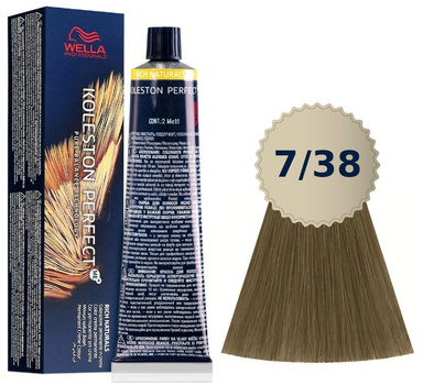 Farba do włosów Wella Professionals Koleston Perfect ME+ Rich Naturals 7/38 60 ml (8005610648668)