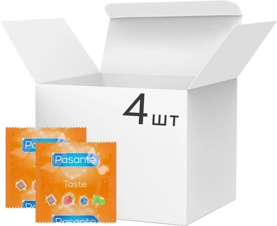 Презервативи Pasante Taste Різнокольорові 4 шт (ROZ6400230120)