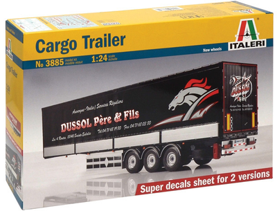Model do składania Italeri Cargo Trailer skala 1:24 (8001283038850)