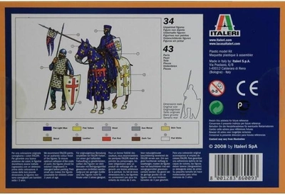 Model do składania Italeri The Knights XI century AD Crusade skala 1:72 (8001283860093)