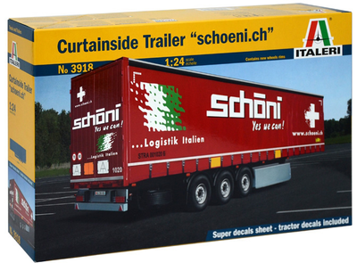 Збірна модель Italeri Curtainside Trailer масштаб 1:24 (8001283039185)