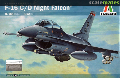 Збірна модель Italeri F-16 C/D Night Falcon масштаб 1:72 (8001283801881)