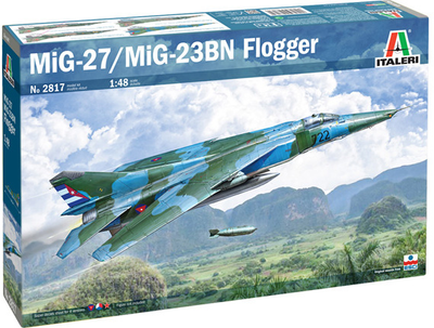 Збірна модель Italeri MIG-27/MIG-23BN Flogger масштаб 1:48 (8001283028172)