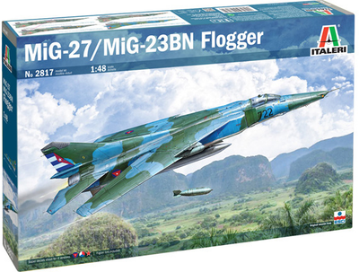 Збірна модель Italeri MIG-27/MIG-23BN Flogger масштаб 1:48 (8001283028172)