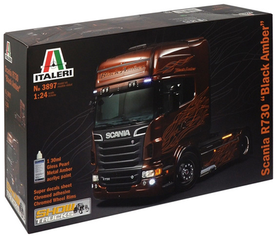 Збірна модель Italeri Scania R730 Black Amber масштаб 1:24 (8001283038973)