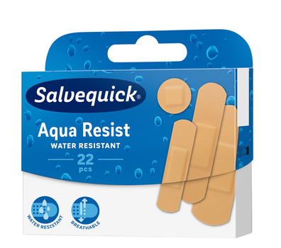 Plastry Salvequick Aqua Resist wodoodporne 22 szt (7310616071244)