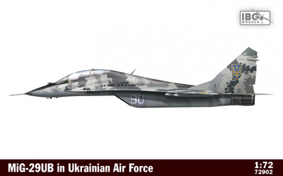Збірна модель IBG Mig 29UB in Ukrainian Air Force масштаб 1:72 (5907747902190)