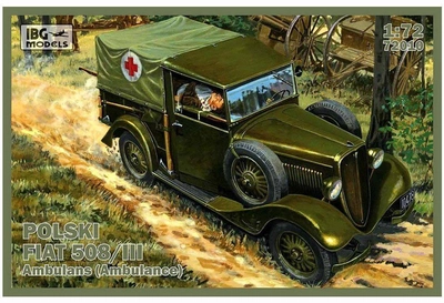 Model do składania IBG Polski Fiat 508/III Ambulans skala 1:72 (5907747900103)