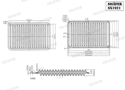 Фільтр повітряний Mazda 2, 3, 1.3-1.6, 03-15 SX1921 SHAFER