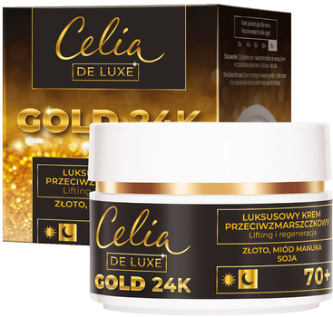 Krem do twarzy Celia De Luxe Gold 24K 70+ na noc 50 ml (5900525065476)