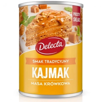 Каймак Delecta польское вареное сгущеное молоко Классический вкус Kajmak Masa Krowkowa 400 г