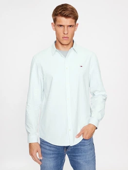 Рубашка мужская Tommy Jeans DM0DM15408-CYO M Светло-голубая (8720644557198)