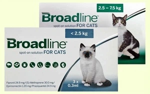 Broadline spot-on Капли на холку для кошек до 2,5 кг, 1 пипетка