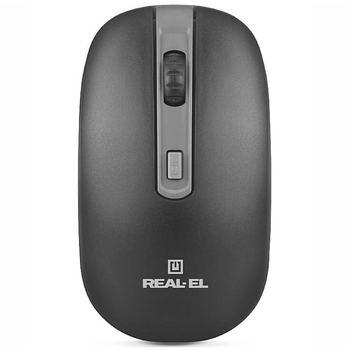 Мышка REAL-EL RM-303 Wireless Black/Grey USB UAH