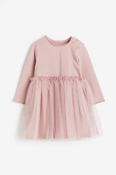 Сукня з фатіновою спідницею світло-рожева H&M 80см (400094186)