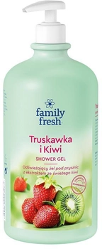 Żel pod prysznic Family Fresh Truskawka i Kiwi odświeżający 1000 ml (7310610023287)