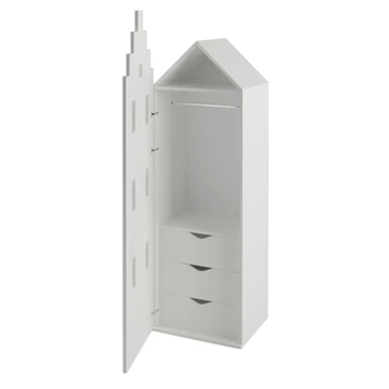 Детский шкаф Амстердам Little Room Little Room Baby House белый (WFR-000008)