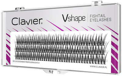 Kępki rzęs Clavier Vshape Fishtail Eyelashes 8 mm (5907465652827)