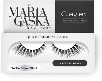 Rzęsy Clavier Quick Premium Lashes na pasku To The Moon & Back 801 (5907465652599)