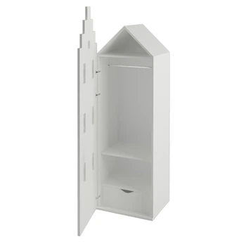 Гардеробный детский шкаф домик Амстердам Little Room Little Room Baby House белый (WFR-000006)