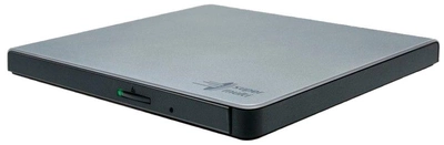 Zewnętrzny napęd optyczny Hitachi-LG Externer DVD-Brenner HLDS GP57ES40 Slim USB Silver (GP57ES40.AHLE10B)