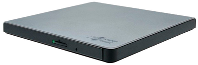 Зовнішній оптичний привід Hitachi-LG Externer DVD-Brenner HLDS GP57ES40 Slim USB Silver (GP57ES40.AHLE10B)