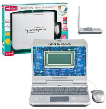 Edukacyjny laptop Smily Play Educational Dual Language Laptop (4895038545441)