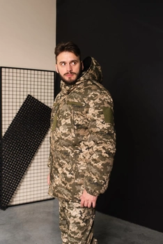 Куртка-бушлат военная мужская тактическая ВСУ (ЗСУ) Пиксель 8727 48 размер