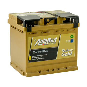 Аккумулятор AutoPart Galaxy Gold 52 Ah/12V "0" (+ справа)