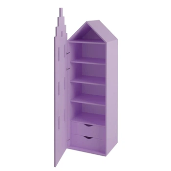 Детский шкаф для вещей Амстердам Little Room Little Room Baby House лаванда (LAW-8536-12)