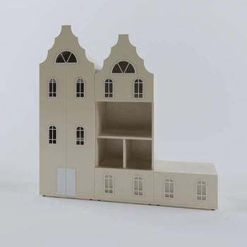 Комплект шкафов Амстердам для детской комнаты Little Room Baby House ваниль (CPL-1301-1)