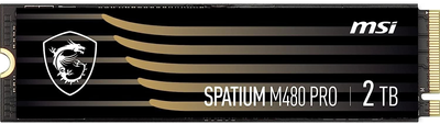 SSD диск MSI Spatium M480 Pro 2TB NVMe M.2 2280 PCIe 4.0 x4 3D NAND TLC (S78-440Q600-P83)