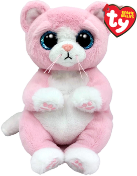 Дитяча м'яконабивна іграшка TY Beanie Bellies Рожеве кошеня Lillibelle 22 см (TY41283)