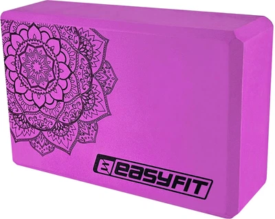 Блок для йоги EasyFit Mandala EF-1819-V йога кирпич-пропс для стретчинга и растяжки Фиолетовый (56001636)
