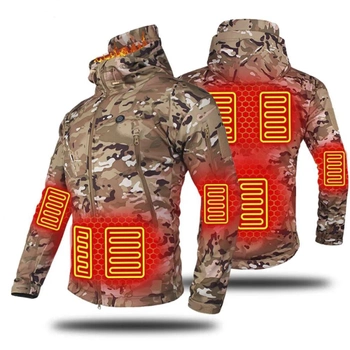 Куртка с подогревом от PowerBank 7 зон XL Камуфляж (1013-384-00)