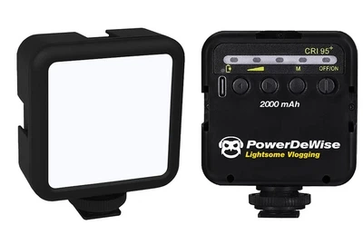 PowerDeWise Лампа для Фото и Видео на Штатив Студийный Накамерный LED свет 6W - Регулируемое Selfie освещение с аккумулятором 2000mAh (5002409)