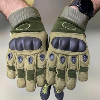 Перчатки тактические пальцевые, цвет Олива, размер XL